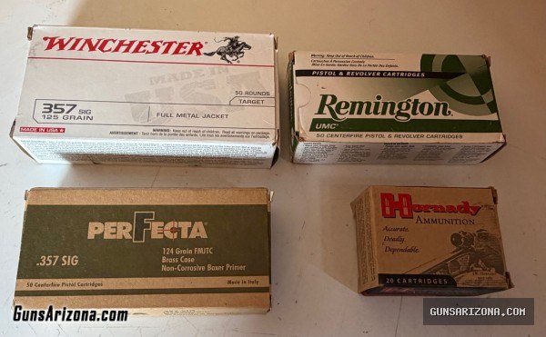 .357 sig factory ammo 170 rounds