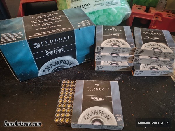 Complete 12ga Trap/Skeet Reloading Estate Lot - MEC 76R, 100lbs Shot, Primers, Clay Dot