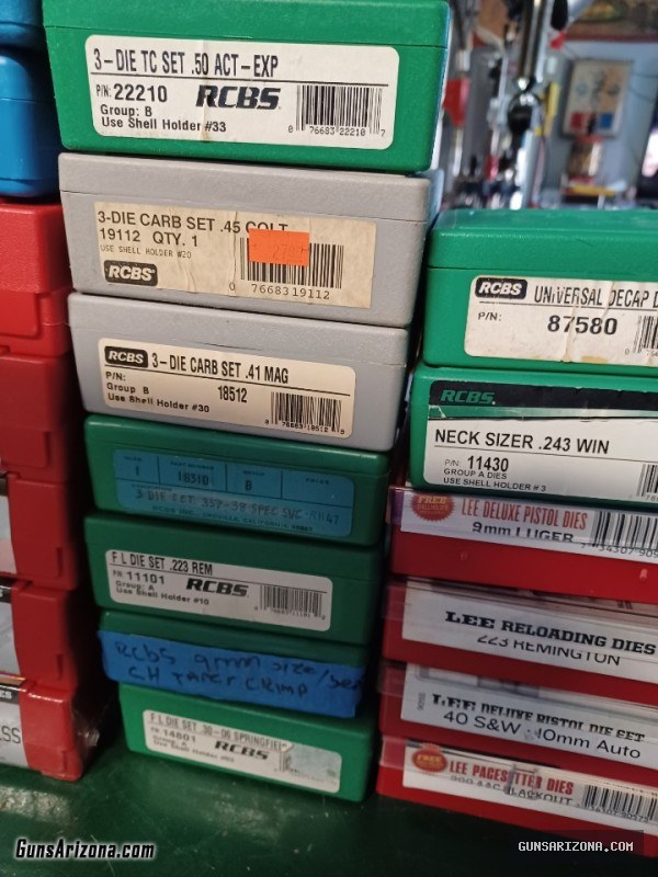 reloading dies, Dillon, Redding, Hornady, lee, RCBS