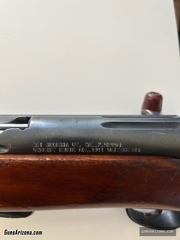 Swiss Schmidt Rubin K11 Carbine Straight Pull Bolt Action Rifle 7.5x55 Swiss