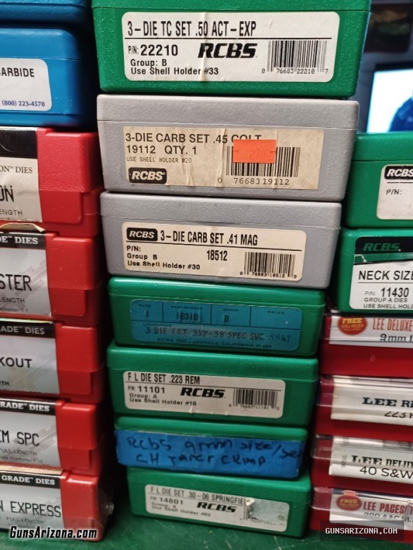 reloading dies, Dillon, Redding, Hornady, lee, RCBS