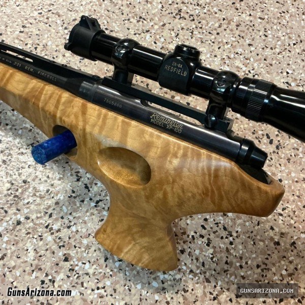 Remington XP100 .221 Fireball Custom Flame Maple Stock