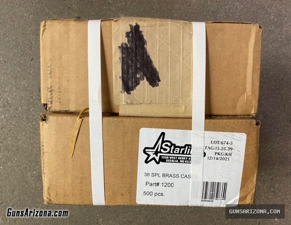 BNIB 1000pcs Starline 38 Special brass