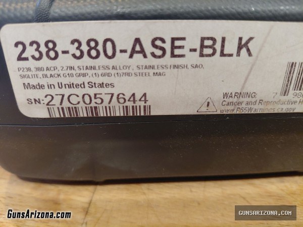 SIG P238 G10  package