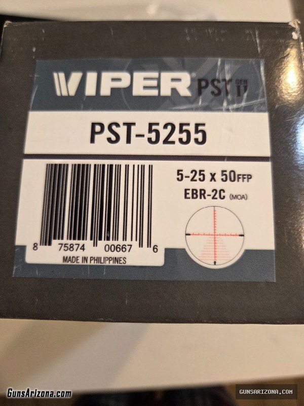 Vortex Viper PST Gen 2 5-25x50 FFP EBR-2C