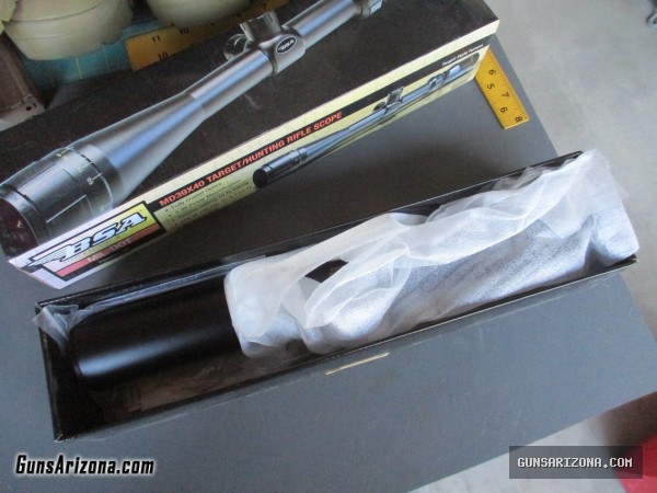 NIB BSA 3-9x40 Target Turret Hunting Mil Dot Rifle Scope