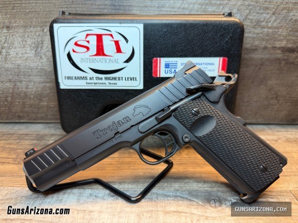 STI Trojan 5" Gov't model chambered in 9MM