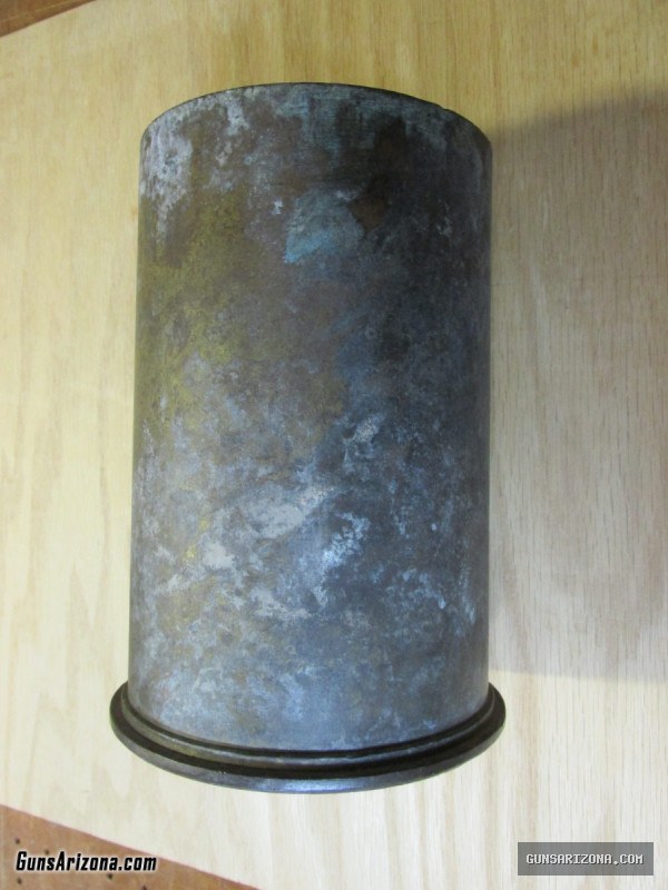 90mm  Blank Artillery Shell Casing - WWII Era