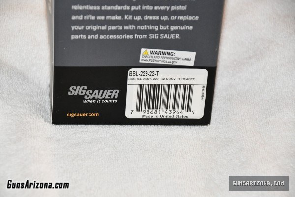 Sig Sauer .22lr Conversion Barrels