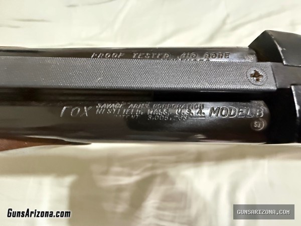 Savage Fox model B 410 shotgun