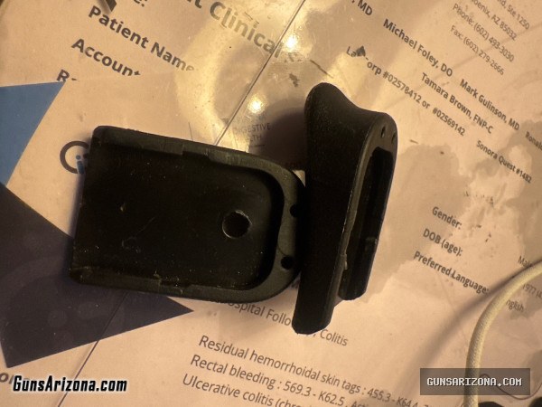 Pearce PG19 Glock Mag Finger Extensions