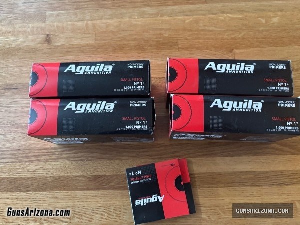 4,000 Aguila 1 1/2 Small Pistol Primers