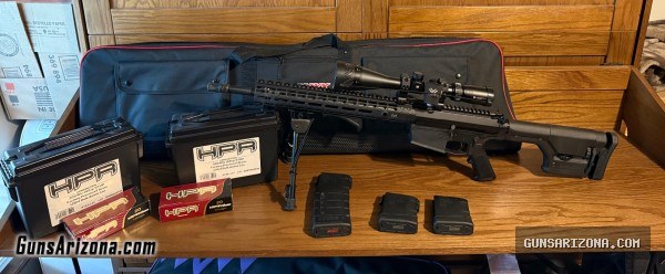 AR10 .308 + case + ammo + mags