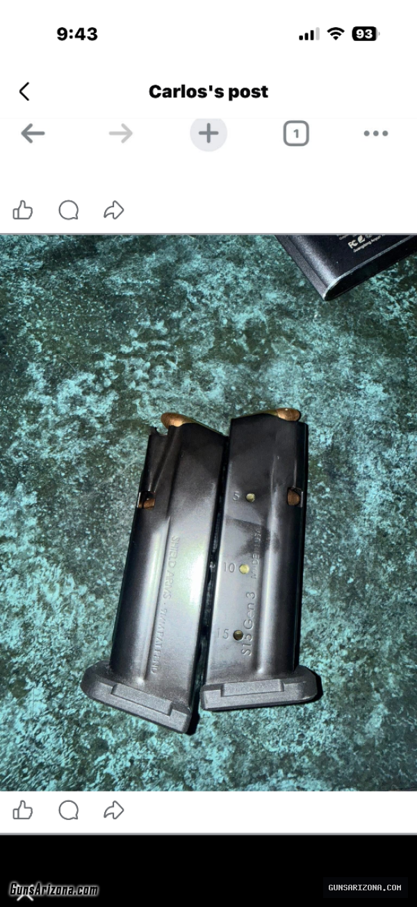 Glock 43x Mos shield mags and parts