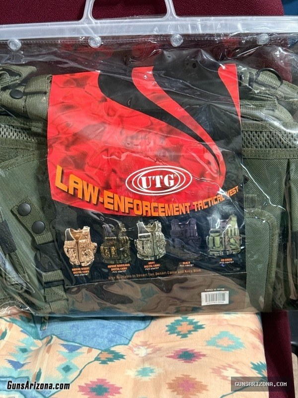 UTG TACTICAL MILITARY LAW ENFORCEMENT OD VEST