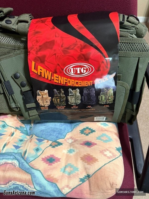 UTG TACTICAL MILITARY LAW ENFORCEMENT OD VEST