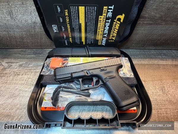 NIB: Glock 19 (V model) w/ Timney EFT trigger + AmeriGlo HD sights