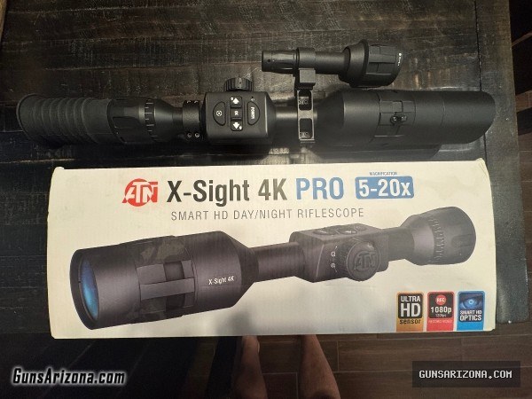 ATN X-SIGHT 4K PRO 5-20X NIGHT VISION SCOPE