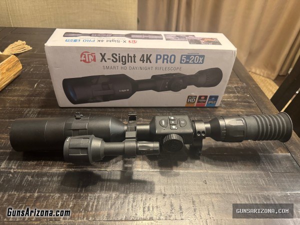 ATN X-SIGHT 4K PRO 5-20X NIGHT VISION SCOPE