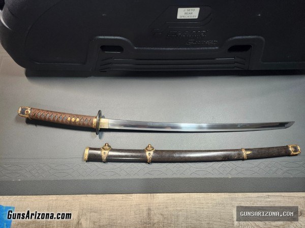Japanese Naval Officer Kai Gunto Sword. Pre 1943