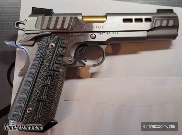 Kimber Rapide (Dawn) 9mm Luger 5in Brush Polished Silver Pistol with 1-9 Round Mag $1500 4802620742