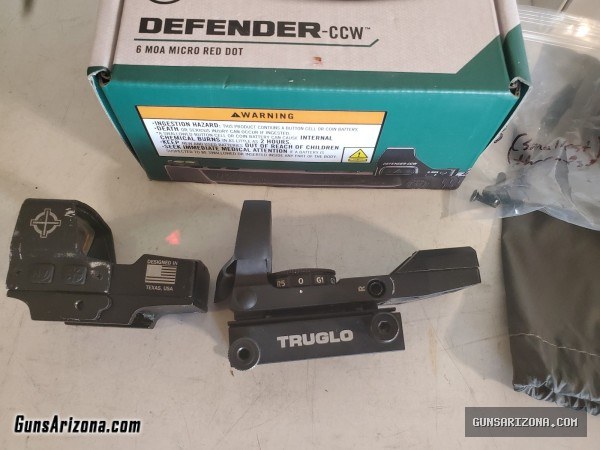 Pistol and Rifle Red Dot sights Holosun HS507K-X2 Vortex Defender Osight S Sightmark Core Shot Truglo