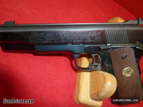 1971 COLT 1911 NRA 100 YEAR COMMERATIVE  45acp