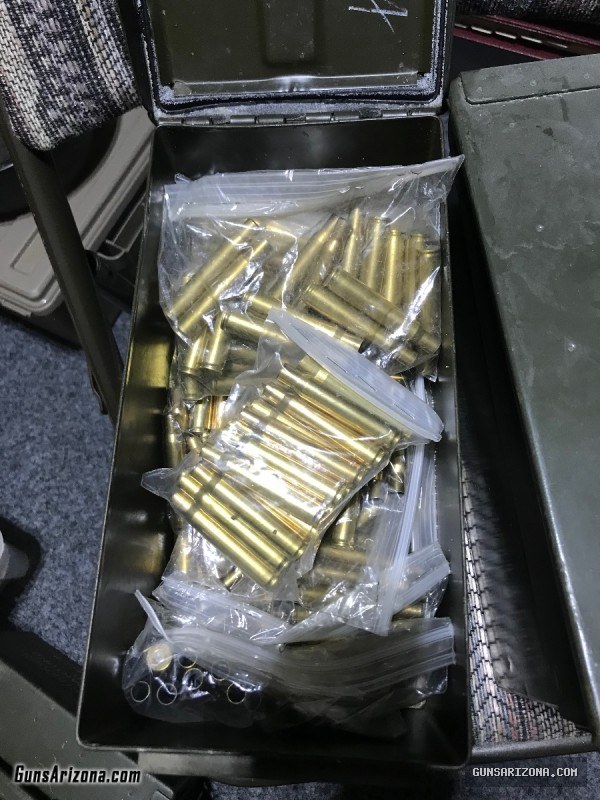 Commercial 30-06 brass. Lake City 7.62/308 match brass