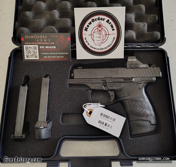 Walther PPS M2 9mm & Holosun 407K Optic 3 Mags