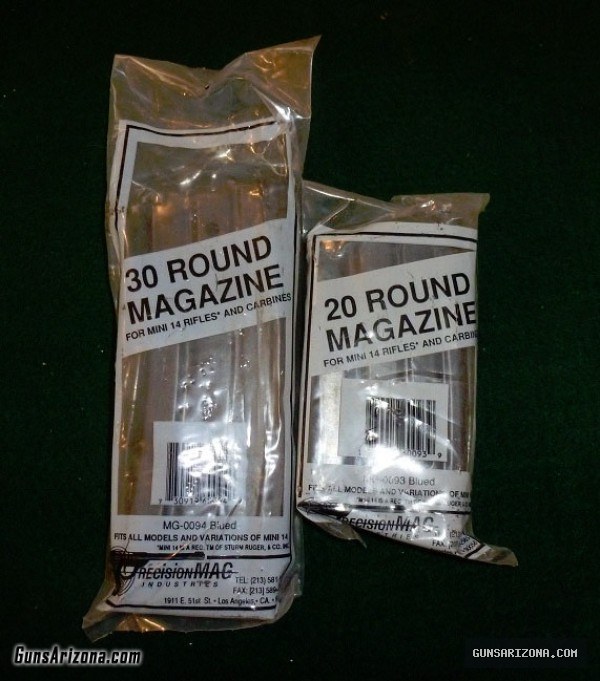 MINI14 MAGS Mfg 1993/94 PRECISION MAG INDUSTRIES (PMI) 20's & 30's