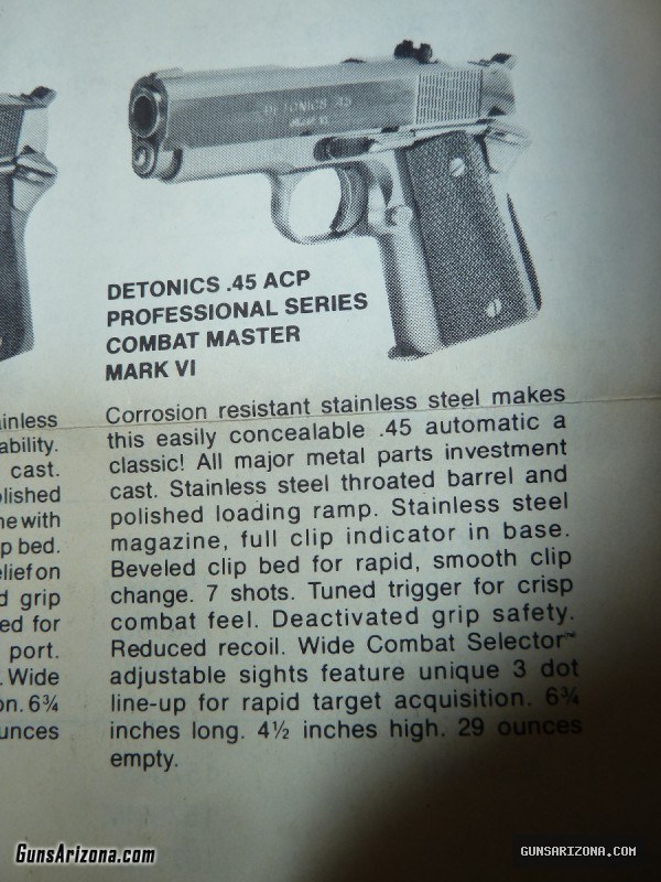DETONICS PROFESSIONAL MARK VI 1911 45ACP