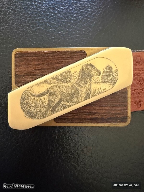 Vintage Bird Dog Touche’ by Gerber Buckle Knife