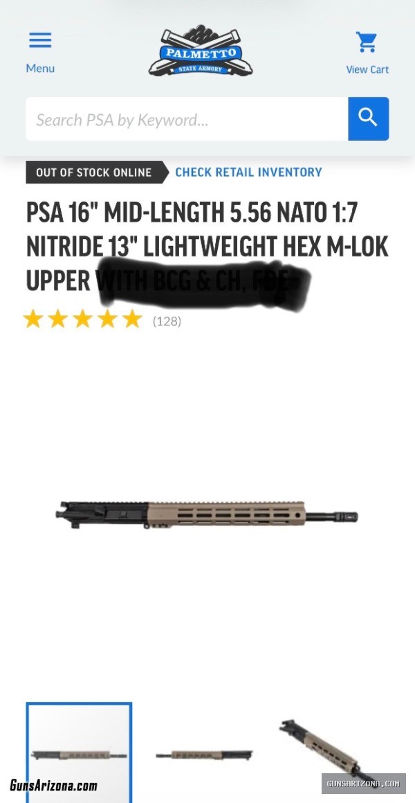 PSA 16 Upper FDE 556/223