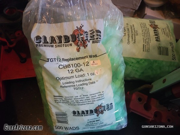 Complete 12ga Trap/Skeet Reloading Estate Lot - MEC 76R, 100lbs Shot, Primers, Clay Dot