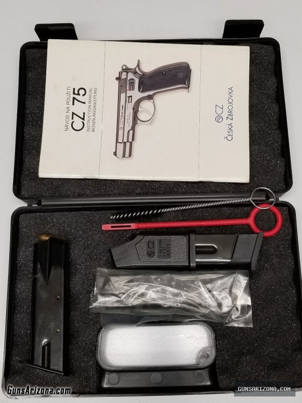 CZ 75 9mm case , cleaning  kit & owners manual