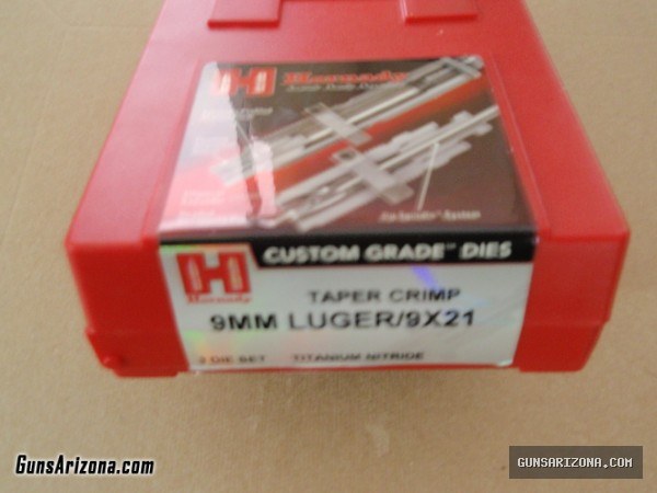 HORNADY CUSTOM GRADE DIES 9mm LUGER / 9X21