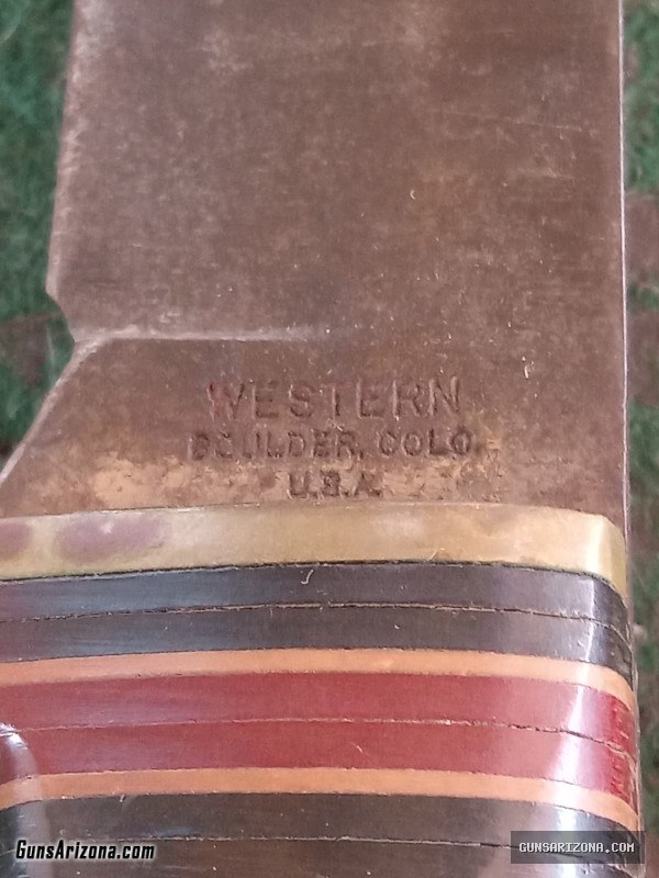 Vintage western 9" hunting knife