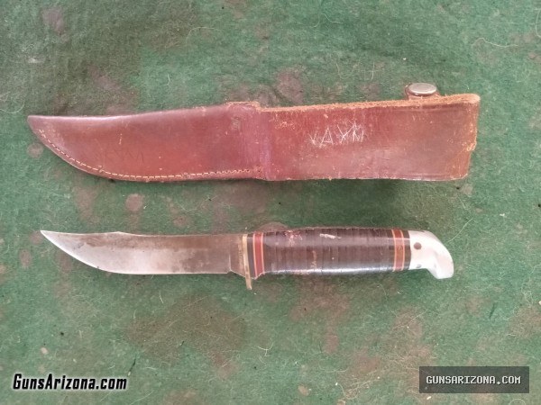 Vintage western 9" hunting knife