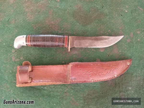 Vintage western 9" hunting knife
