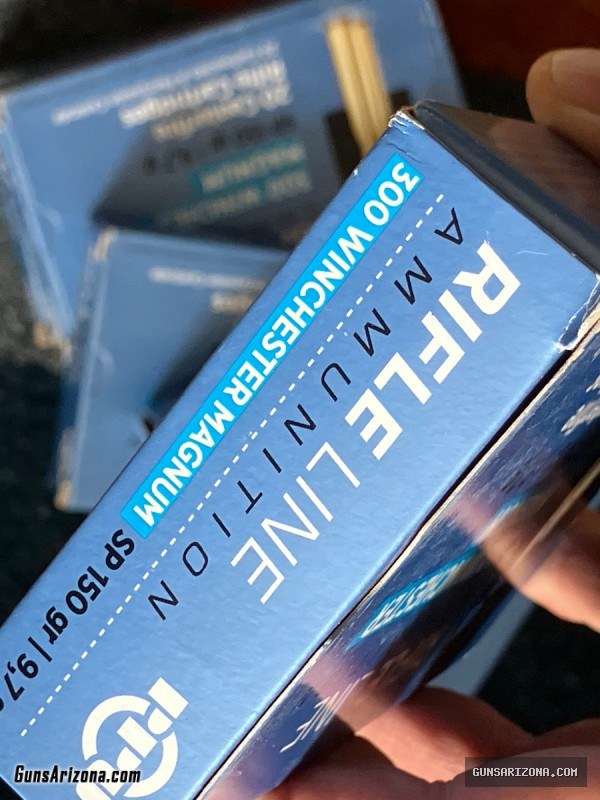(8) Boxes PPU RifleLine 300 Win. Mag. SP 150 gr.