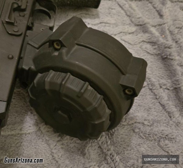 AK47 7.62x39 50rd ammo drum mag Draco mini