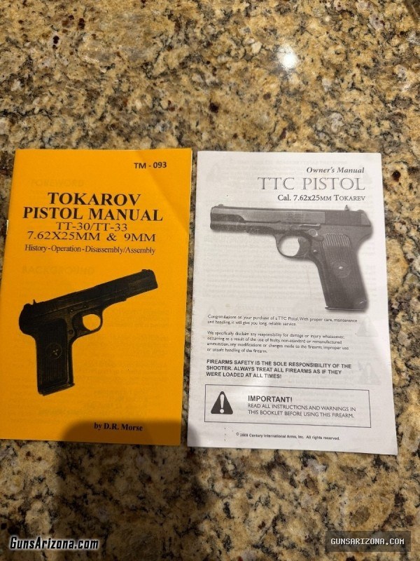 TAKAROV AND MAKAROV SEMI AUTO PISTOL MANUALS