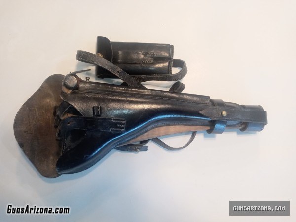 Reproduction Artillery Luger holster with wood stock