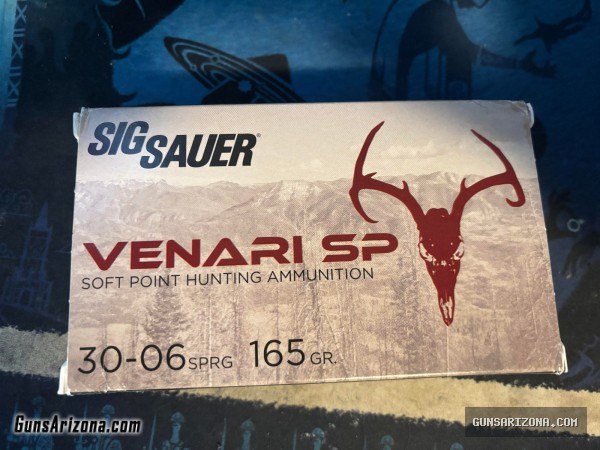 8 New boxes of SigSauer 165gr .30-06