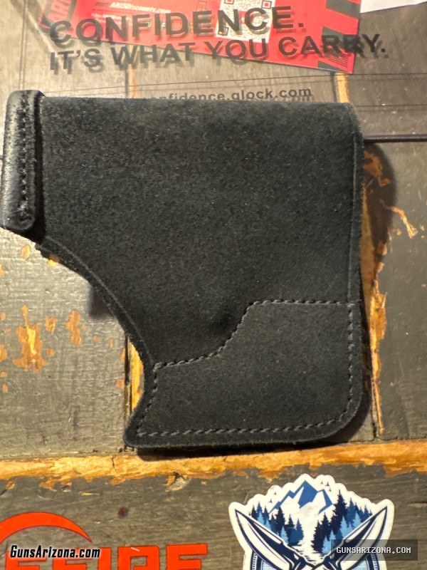 HOLSTER ~ Inside Pocket ~ GalCo Black Leather FOR GLOCK 43 9mm’s