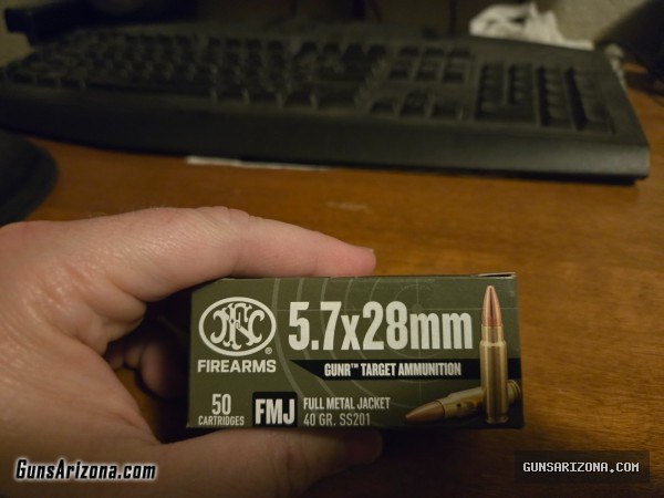 FN Branded 5.7x28mm 40gr fmj 310 rounds
