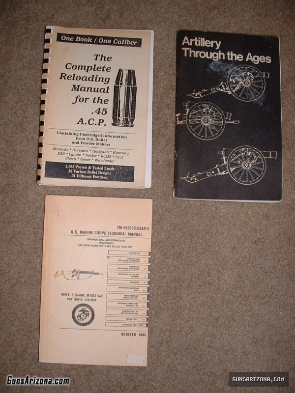 Some Reloading and Gun Books Used
