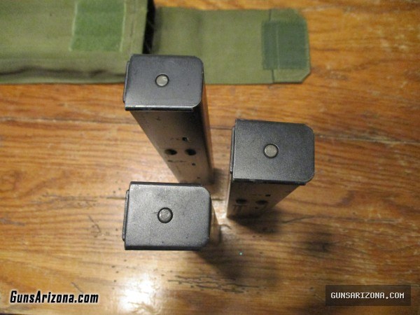 UZI pouch Action Arms and (3) 32 round magazines IMI