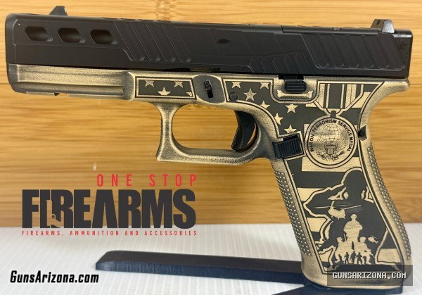 Glock 17 Gen 5 Custom War on Terrorism Ported Opptic Ready Pistol