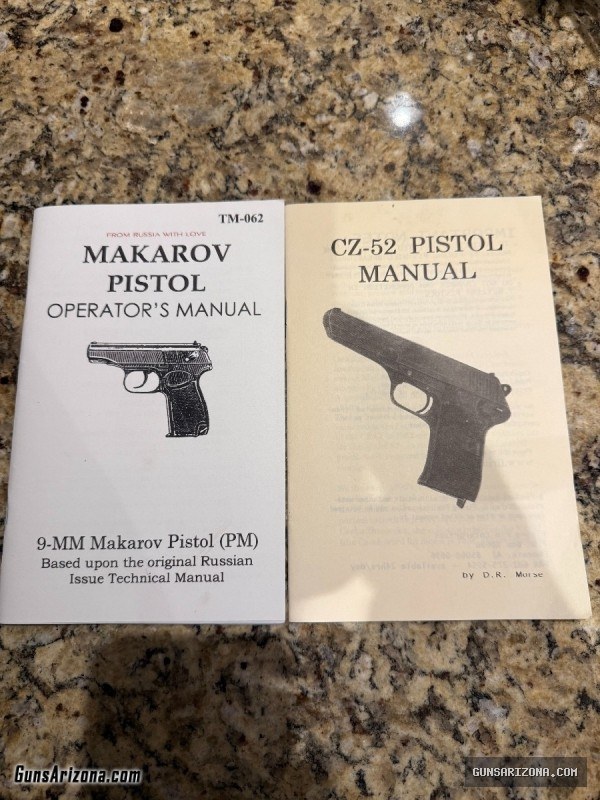 TAKAROV AND MAKAROV SEMI AUTO PISTOL MANUALS
